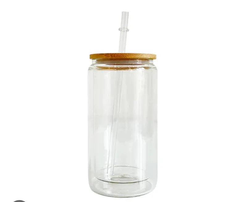 16oz Glass Snow Globe Cup