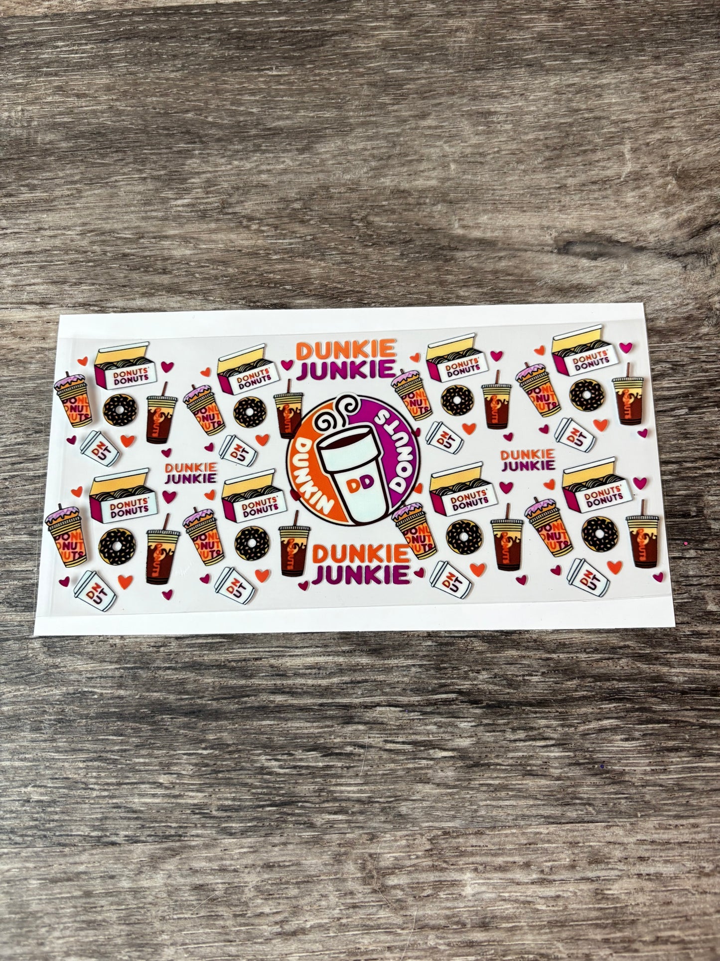 25a: Dunkin’ Donuts, ‘Dunkie Junkie’
