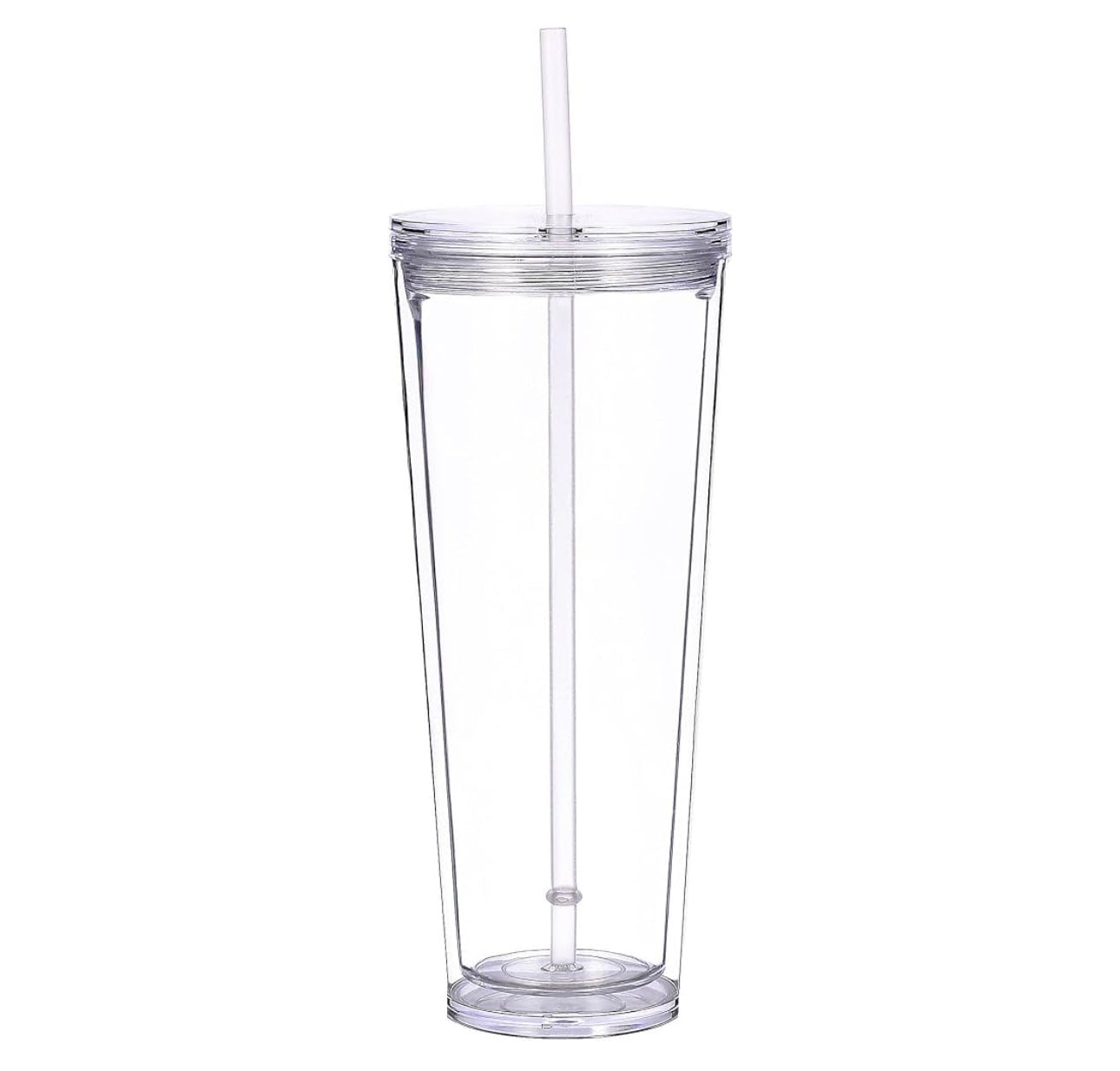 24oz Plastic Snow Globe Tumbler