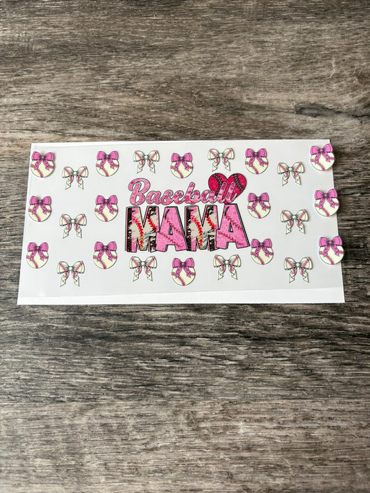 21a: Baseball Mama Pink/Baseball Bow