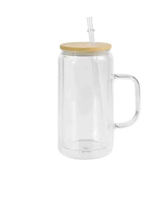 16 oz Snow globe Cup with Handle