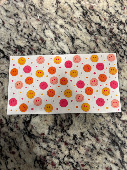 #21 Retro Pink /Orange Smiley