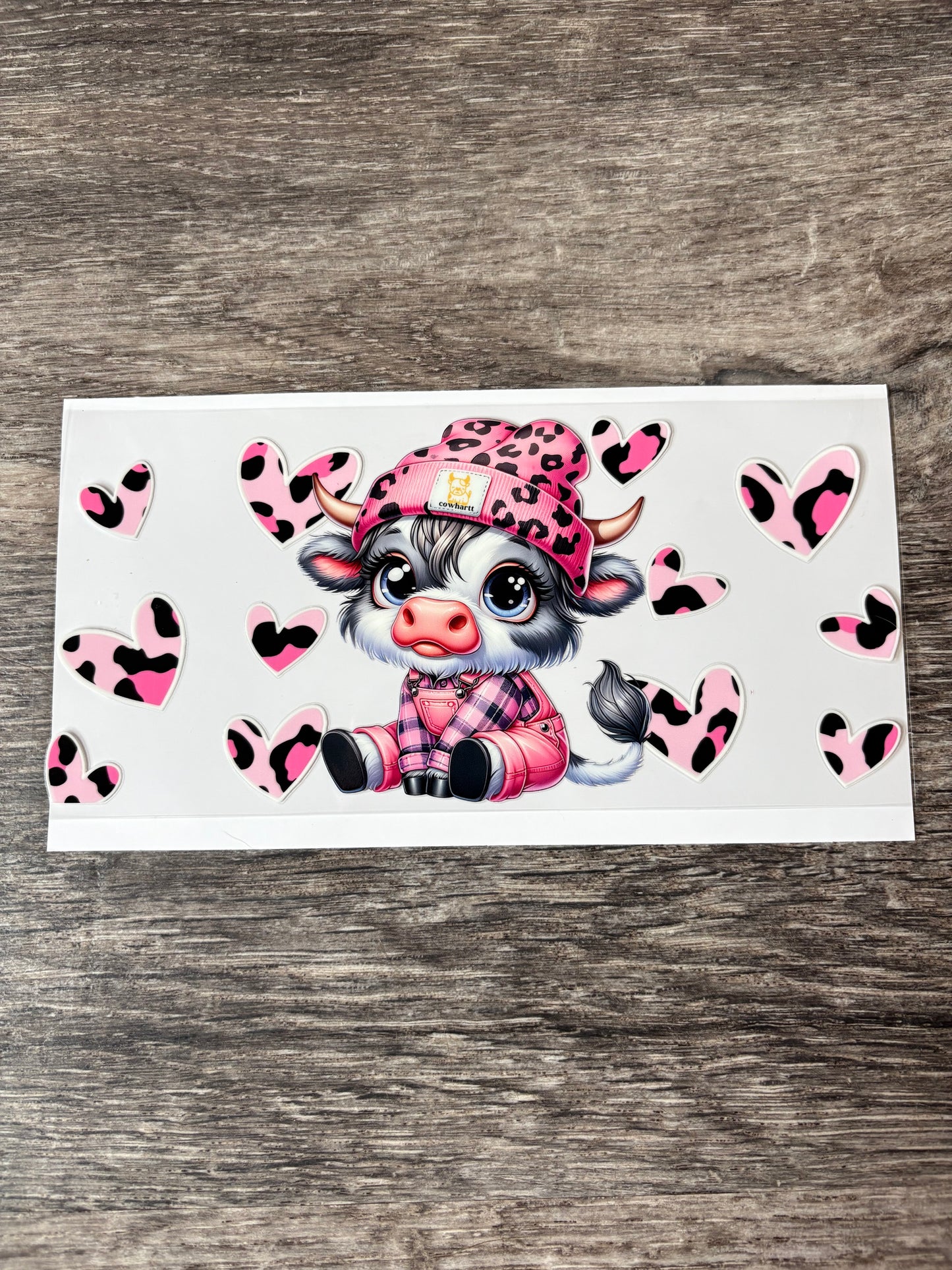 9a: Highland Cow Cowhartt Pink