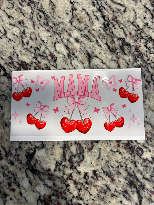 #76 Mama Pink/red Cherries