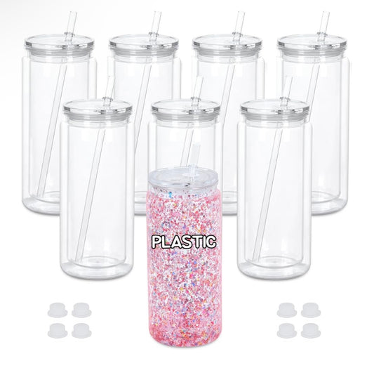 20oz Plastic Snow Globe Cup