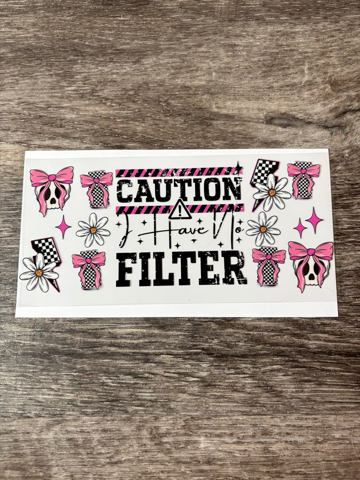 45a: Caution I Have No Filter
