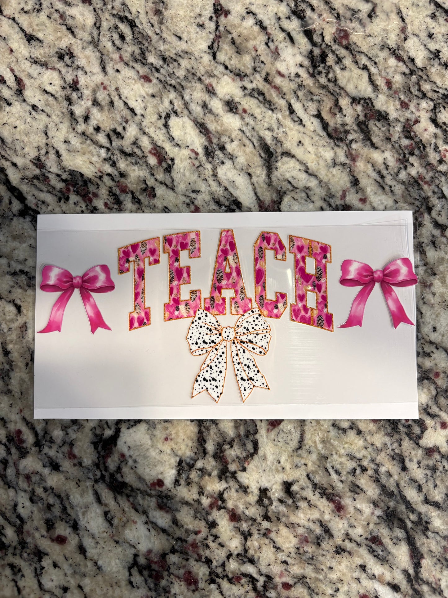 #64 Teach Pink Bow