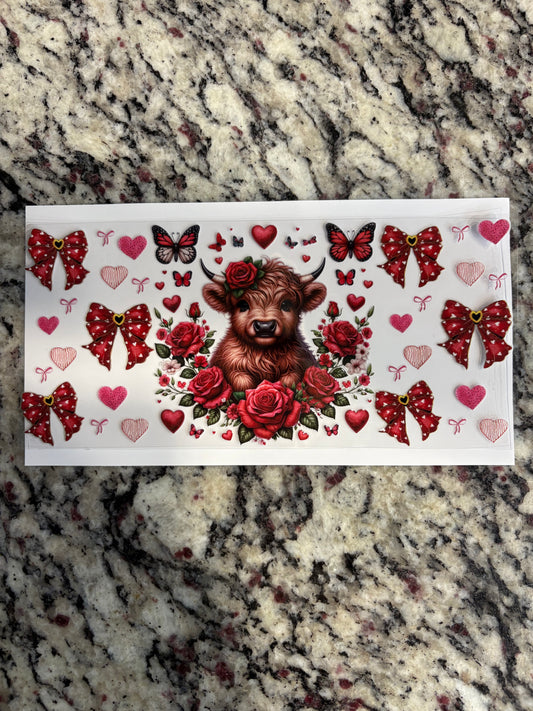 #71 Red/pink Highland Cow