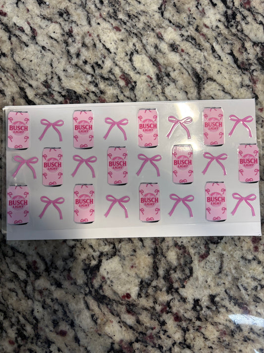 #134 Pink bow & Busch