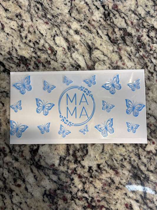 #201 Blue Butterfly Mama