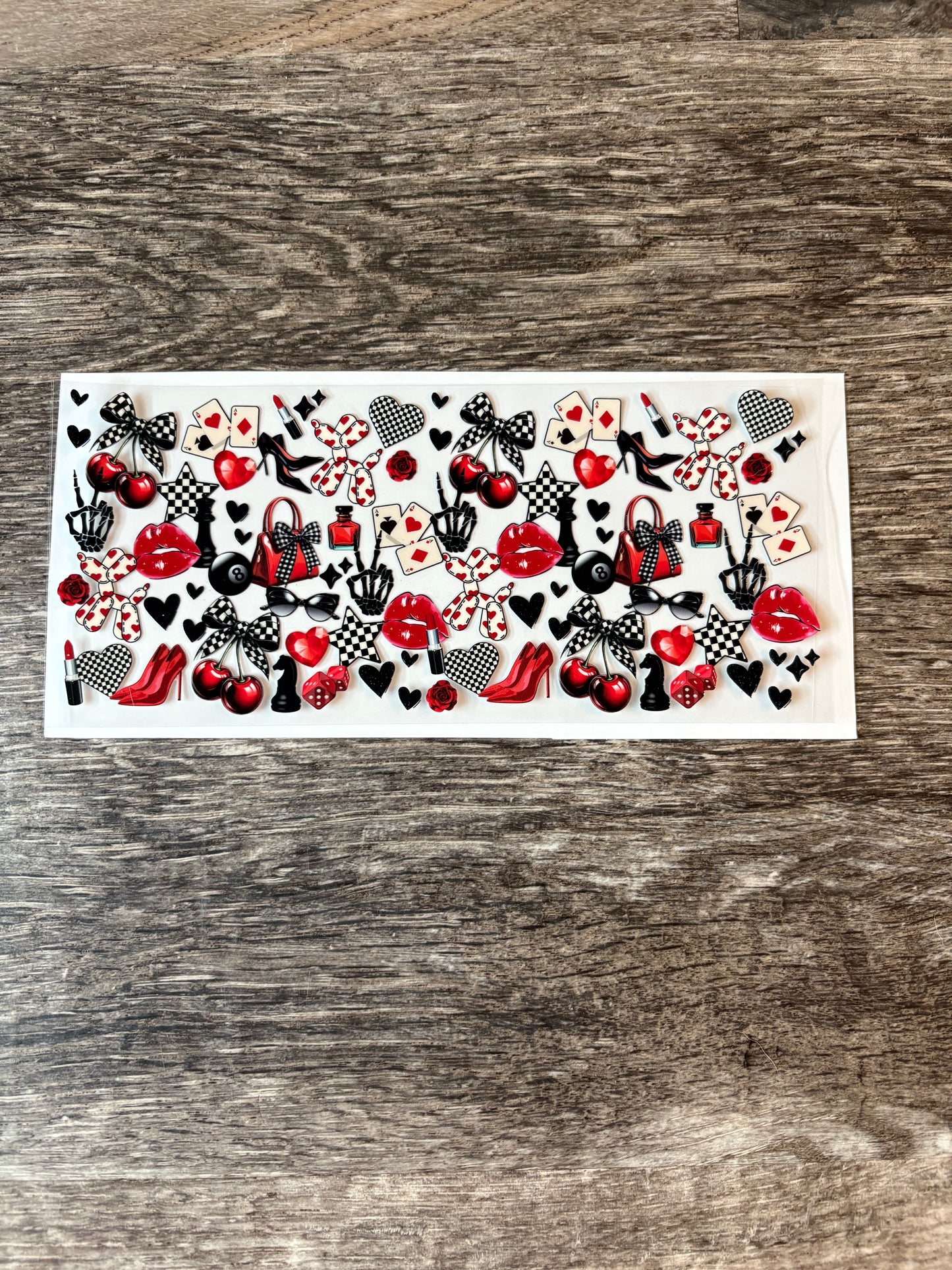 #242 Chic Sassy red/black Cherries