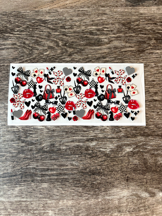#242 Chic Sassy red/black Cherries